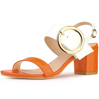 Women's Slingback Block High Heel Sandals