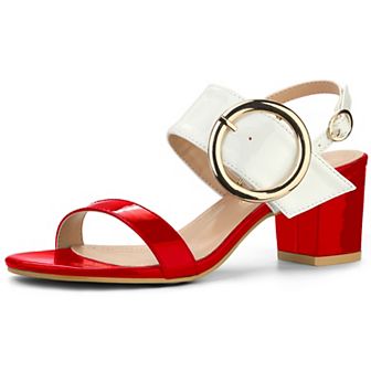 Women's Slingback Block High Heel Sandals