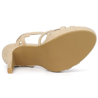 Women's Strappy Platform Heels Stiletto Heel Sandals