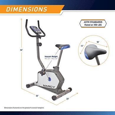 Marcy Magnetic Resistance Upright Bike Ns-1201u