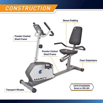 Marcy Recumbent Exercise Bike Ns-1201r