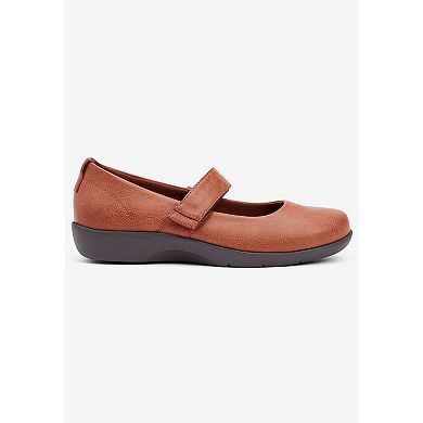 Comfortview Women's The Carla Mary Jane Flat