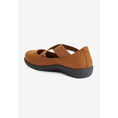 Comfortview Women's The Stacia Mary Jane Flat