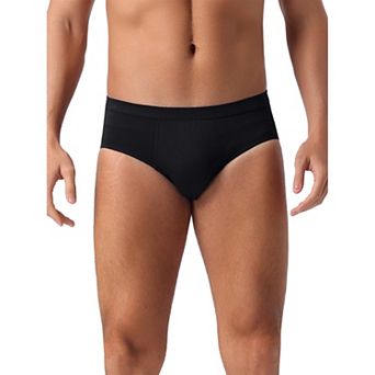 Men's Underwear Solid Color Elastic Waist Soft Comfortable Briefs