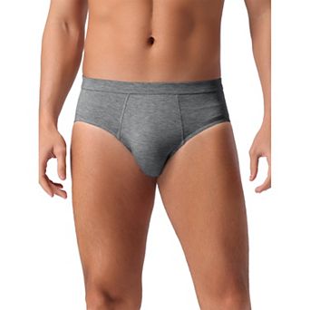 Men's Underwear Solid Color Elastic Waist Soft Comfortable Briefs