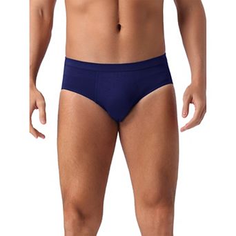 Men's Underwear Solid Color Elastic Waist Soft Comfortable Briefs