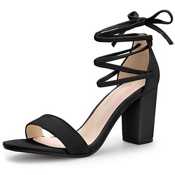 Women's Tie Up Strappy Heels Chunky High Heels Sandal