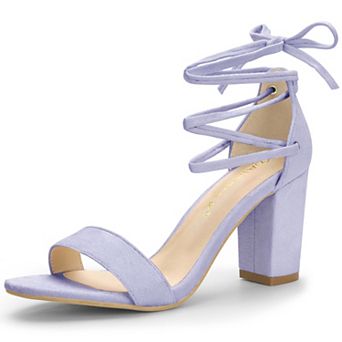 Women's Tie Up Strappy Heels Chunky High Heels Sandal