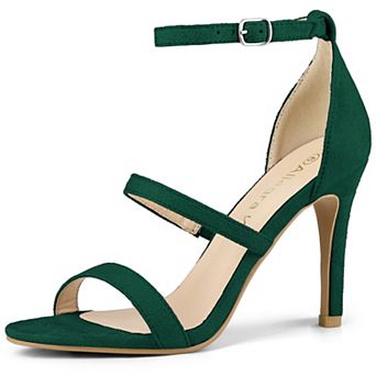 Women's Open Toe Triple Straps Stiletto High Heel Sandals