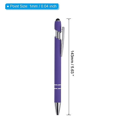 Ballpoint Pen, 2 in 1 Metal Pen Black Ink Medium Point Pen 12Pcs