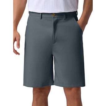 Men's Solid Color Lightweight Mid-Rise Classic Chino Shorts