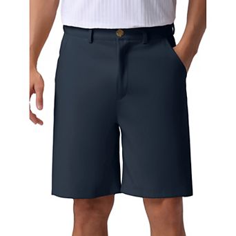 Men's Solid Color Lightweight Mid-Rise Classic Chino Shorts