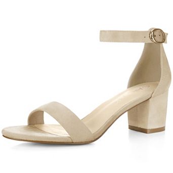 Women's Open Toe Block Heel Ankle Strap Sandals