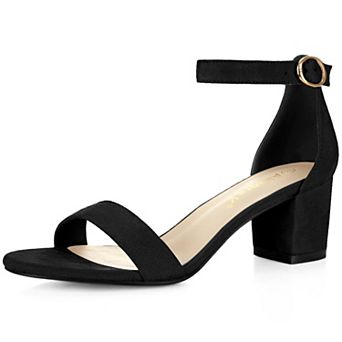 Women's Open Toe Block Heel Ankle Strap Sandals