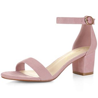 Women's Open Toe Block Heel Ankle Strap Sandals