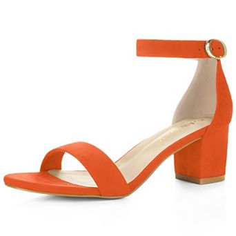 Women's Open Toe Block Heel Ankle Strap Sandals