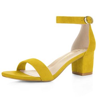 Women's Open Toe Block Heel Ankle Strap Sandals