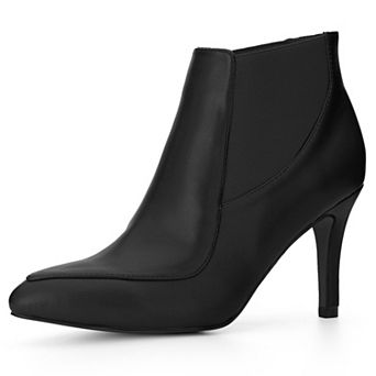 Women's Stiletto Heel Pointed Toe Chelsea Booties