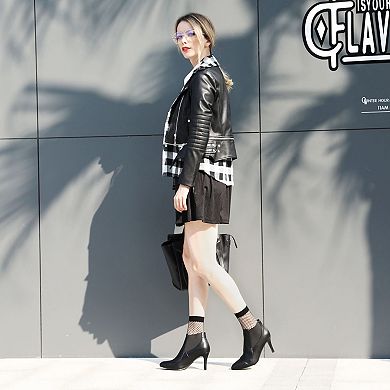 Women's Stiletto Heel Pointed Toe Chelsea Booties