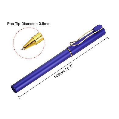 Black Ink Gel Pens, 12 Pcs Roller Ball Pens 0.5mm Fine Point Smooth Writing Office Supplies