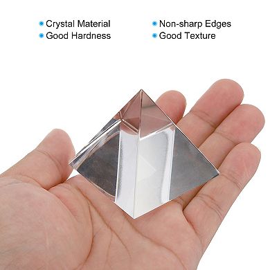Paper Weights, Crystal Paperweight Glass Prism Heavy Clear Prism Glass Crystal