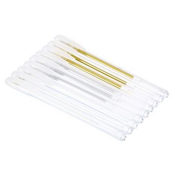 Glitter Gel Pens, 9 Pack Dual Metallic Ink Sparkle Pens 0.8mm Liquid Glitter Iridescent Gel Pen