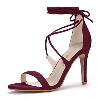 Women's Stiletto Heel Lace-up Sandals