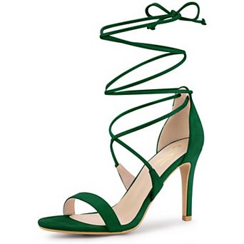 Women's Stiletto Heel Lace-up Sandals
