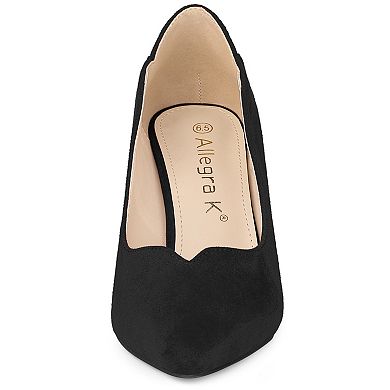 Women's Pointed Toe Pull on Stiletto Heels Pumps