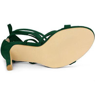 Women's Lace Up Heels Stiletto High Heel Sandals