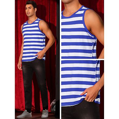 Tank Top for Men's Sleeveless T-Shirt Crew Neck Casual Vest