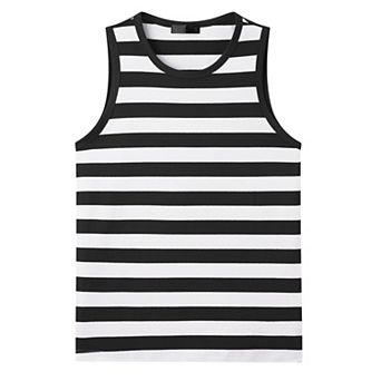 Tank Top for Men's Sleeveless T-Shirt Crew Neck Casual Vest