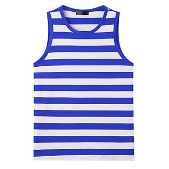 Tank Top for Men's Sleeveless T-Shirt Crew Neck Casual Vest