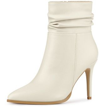 Women's Slouched Pointed Toe Stiletto Heels Ankle Boot