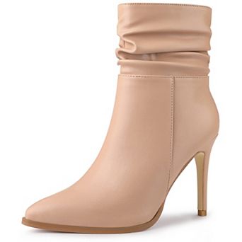 Women's Slouched Pointed Toe Stiletto Heels Ankle Boot