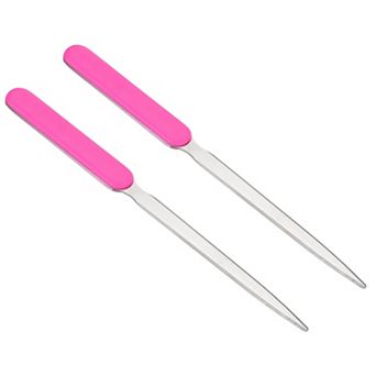 Letter Opener 2 pc Stainless Steel Envelope Lightweight Handle Mail Opener for Box Open