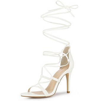 Women's Strappy Straps Lace Up Stiletto Heel Sandals