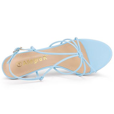 Women's Strappy Slingback Kitten Heels Sandals