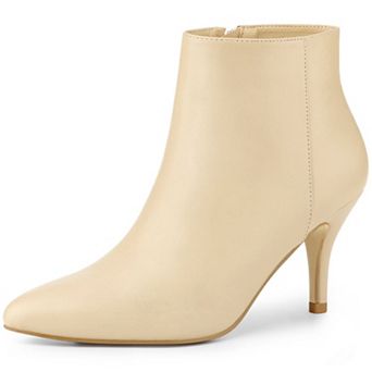 Women's Pointed Toe Zipper Stiletto Heel Ankle Boots