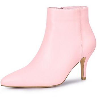 Women's Pointed Toe Zipper Stiletto Heel Ankle Boots