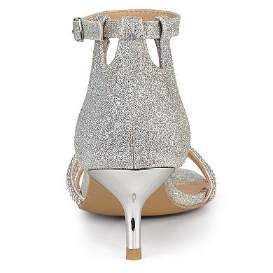 Women's Stiletto Kitten Heels Glitter Heel Sandals