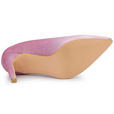 Women's Party Glitter Stiletto High Heels Pumps