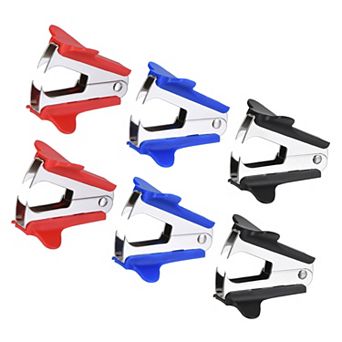 Staple Remover Tools, 6 Pack Staplers Puller Steel Jaw for Office Home Desktop Supply Accessory