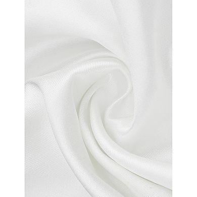 Satin Blouse for Women's Casual Office Twist Keyhole Neck Chiffon Slit Sleeve Tops