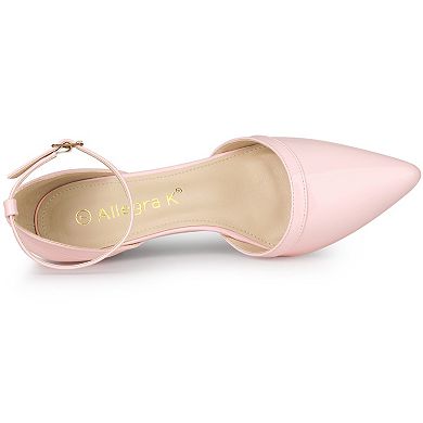 Women's Pointed Toe Stiletto High Heel Pumps Ankle Strap Wedding Bridal Evening Party Dress Shoes