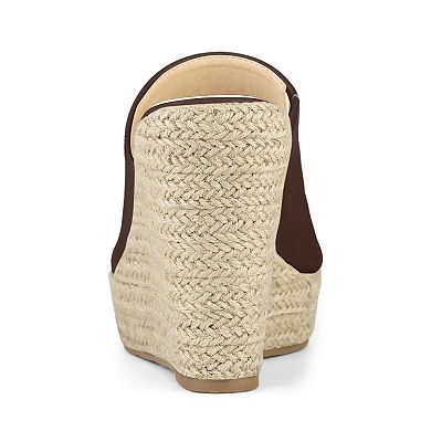 Women's Slip on Platform Sandals Espadrilles Wedges Slides Mules