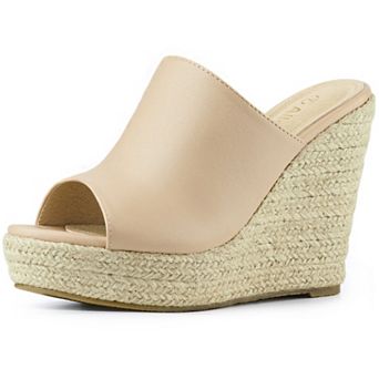 Women's Slip on Platform Sandals Espadrilles Wedges Slides Mules