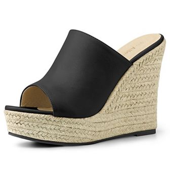 Women's Slip on Platform Sandals Espadrilles Wedges Slides Mules