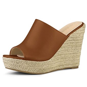Women's Slip on Platform Sandals Espadrilles Wedges Slides Mules