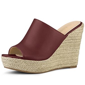 Women's Slip on Platform Sandals Espadrilles Wedges Slides Mules